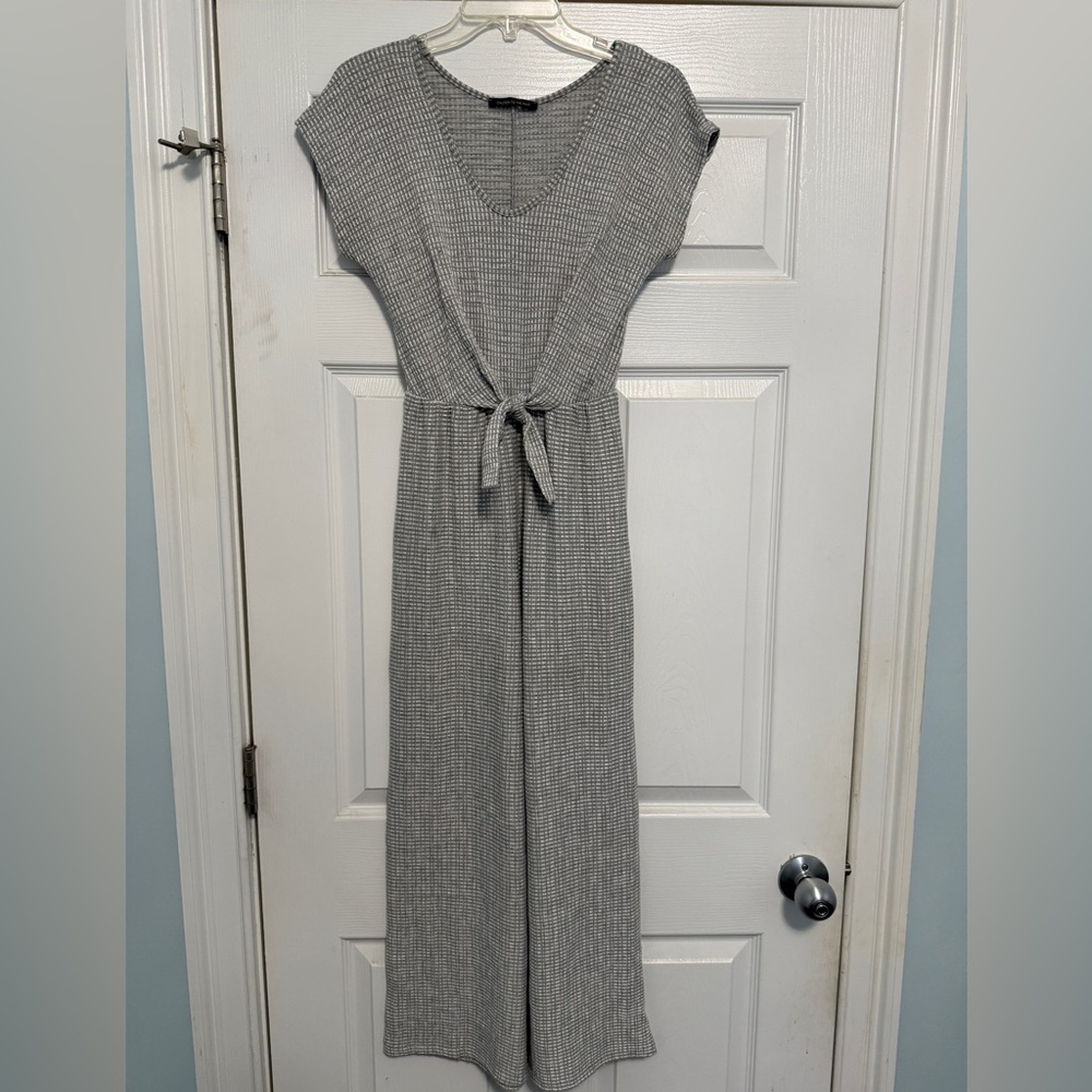 Caution To The Wind Gray Maxi Dress